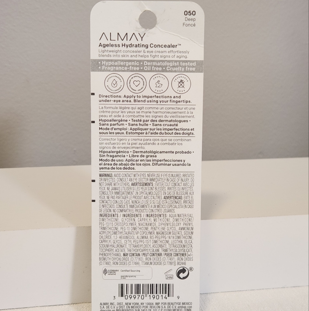 Almay Ageless Hydrating Concealer 050 Deep Lot of 2 - Picture 3 of 5